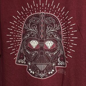 Star Wars Burgundy Darth Vader Tee